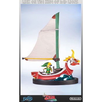 The Legend of Zelda The WindWaker Statue Link on The King of Red Lions 64 cm